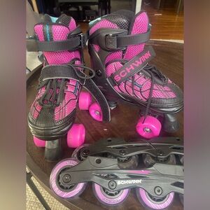 Schwinn Adjustable Size (1-4) Roller Skates with blades